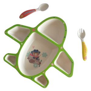Комплект посуды Baby Ryan Самолетик (BF021) (фото modal nav 1)