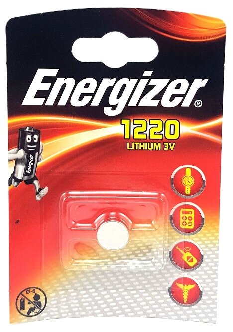 Батарейка CR1220 Energizer CR1220 BL1 (фото modal 1)