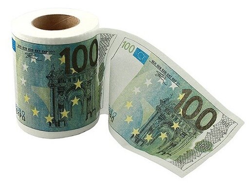 Туалетная бумага Эврика 100 евро (фото modal 2)