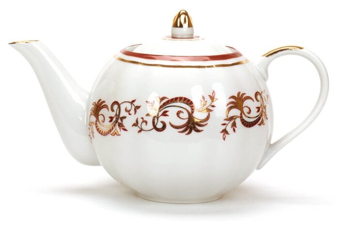 Чайный сервиз Дулёвский фарфор Тюльпан Золотое кружево 21 предмет с1715 (фото modal 2)