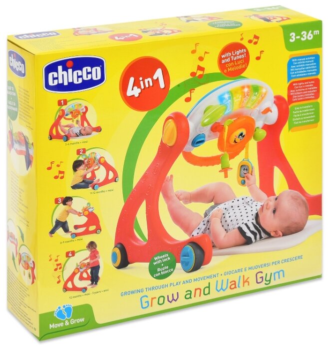 Интерактивная развивающая игрушка Chicco Гимнастический центр 4 в 1 GYM (фото modal 14)