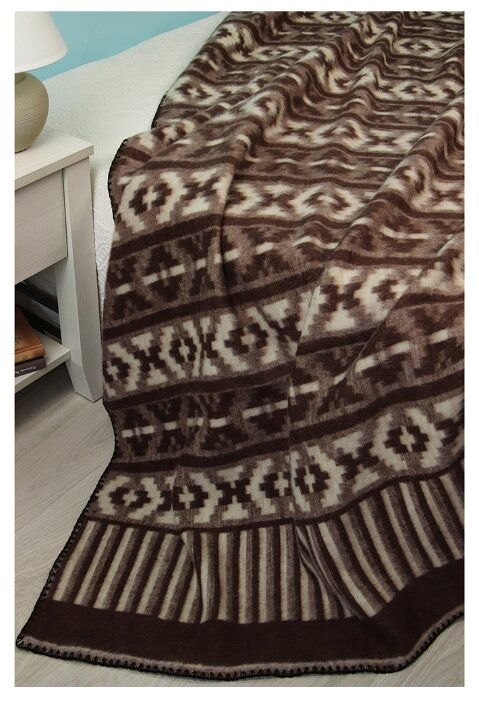 Одеяло ARLONI Ацтеки шерстяной жаккард (фото modal 2)