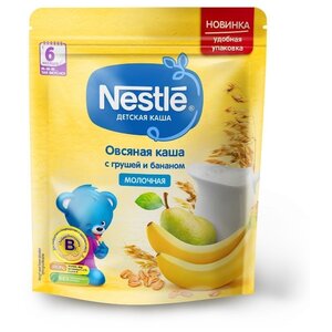 Каша Nestlé молочная овсяная с грушей и бананом (с 6 месяцев) 220 г дойпак (фото modal nav 1)