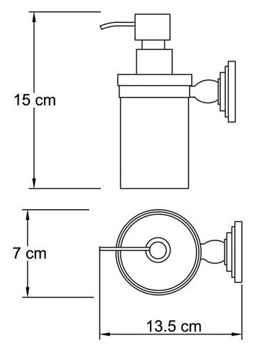 Дозатор для жидкого мыла WasserKRAFT Isar K-7399 (фото modal 3)