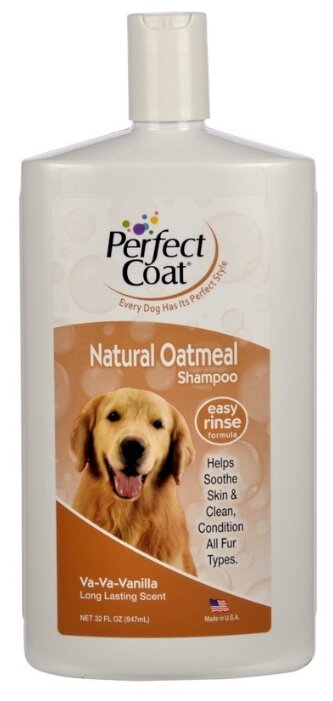 Шампунь 8 In 1 Perfect Coat Natural Oatmeal Shampoo овсяный для собак 947 мл (фото modal 1)