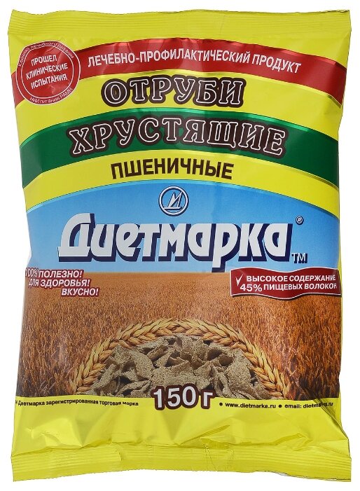 Отруби ДиетМарка пшеничные, 150 г (фото modal 1)