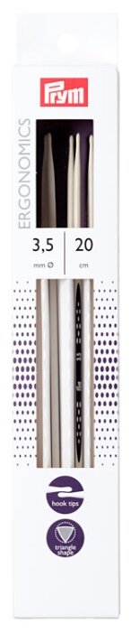 Спицы Prym чулочные Ergonomics диаметр 3.5 мм, длина 20 см (фото modal 1)