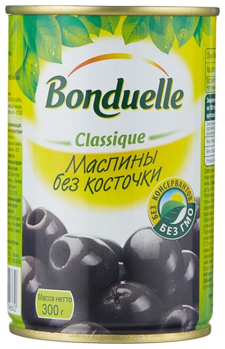 Bonduelle Маслины без косточки, жестяная банка 300 г (фото modal 1)