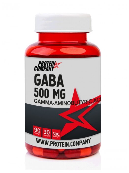 Аминокислота PROTEIN.COMPANY Гамма-аминомасляная кислота GABA (90 капсул) (фото modal 1)