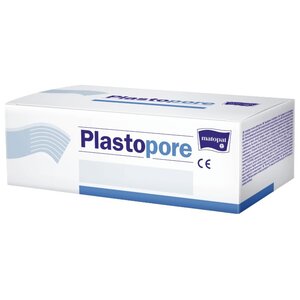 Matopat Plastopore пластырь фиксирующий из нетканого материала 2,5х500 см, 22 шт. (фото modal nav 1)
