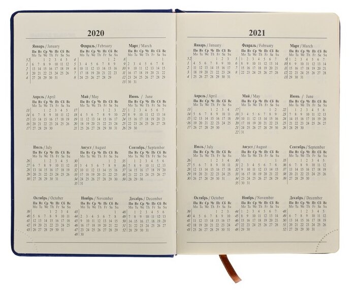Ежедневник Calligrata 172281 полудатированный, А5, 193 листов (фото modal 4)