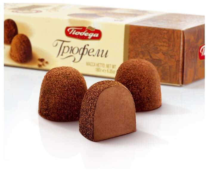 Набор конфет Победа вкуса Трюфели шоколадные каппучино с кусочками печенья 180 г (фото modal 3)