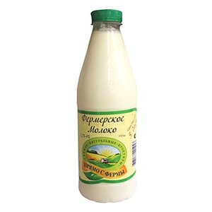 Молоко Прямо с фермы пастеризованное 3.2%, 0.93 л (фото modal nav 1)