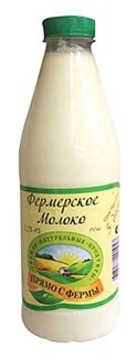 Молоко Прямо с фермы пастеризованное 3.2%, 0.93 л (фото modal 1)