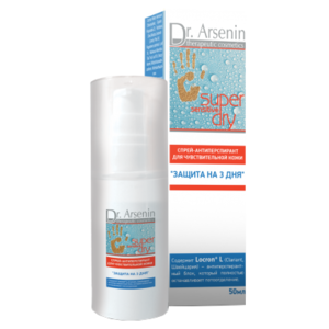 Антиперспирант спрей Dr. Arsenin Super Sensitive Dry Защита на 3 дня (фото modal nav 1)