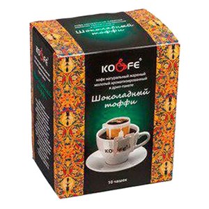Молотый кофе KO&FE Шоколадный тоффи, в дрип-пакетах (фото modal nav 2)