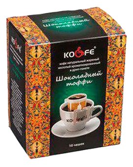 Молотый кофе KO&FE Шоколадный тоффи, в дрип-пакетах (фото modal 2)