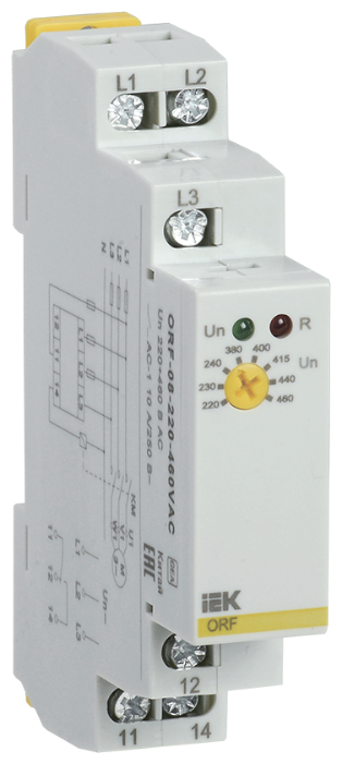 Реле контроля фаз IEK ORF-08-220-460VAC (фото modal 1)