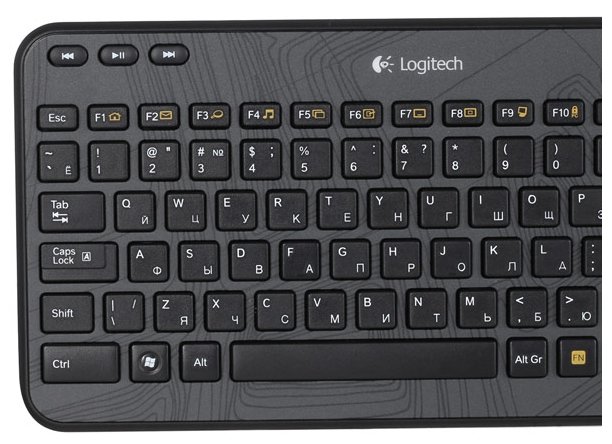 Клавиатура Logitech Wireless Keyboard K360 920-003095 Black USB (фото modal 3)
