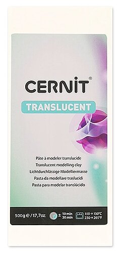 Полимерная глина Cernit Translucent прозрачная (005), 500 г (фото modal 1)