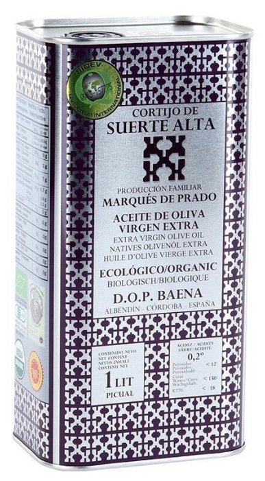 CORTIJO DE SUERTE ALTA Масло оливковое Пикуаль Extra Virgin, жестяная банка (фото modal 1)