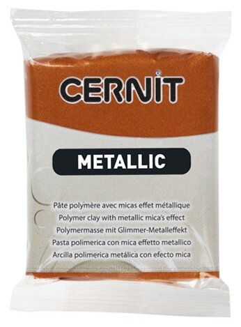 Полимерная глина Cernit Metallic бронза (058), 56 г (фото modal 1)
