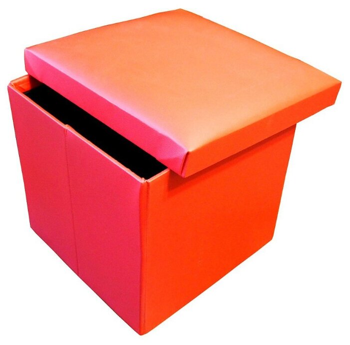 Пуфик с ящиком для хранения Тематика складной искусственная кожа (фото modal 2)