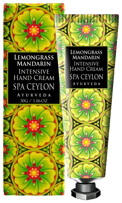 Интенсивный крем для рук SPA CEYLON AYURVEDA Лемонграсс и мандарин (фото modal 1)