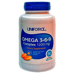 Омега жирные кислоты Uniforce Omega 3-6-9 1200 мг (90 капсул) (фото modal nav 1)