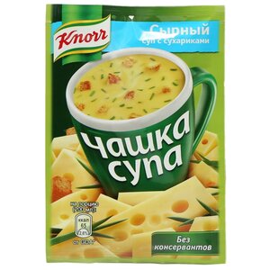 Knorr Чашка супа Сырный суп с сухариками 16 г (фото modal nav 2)