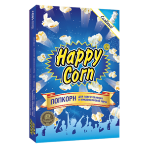 Попкорн Happy Corn солёный в коробке в зернах, 100 г (фото modal nav 1)