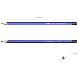ErichKrause Набор чернографитных карандашей Grafica 100 H 12 шт (45611) (фото modal nav 4)