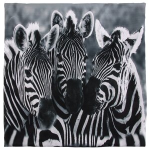Чехол для подушки Gift'n'Home Три зебры 40х40 см (НВЛ-40 Zebra-3(g)) (фото modal nav 1)