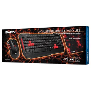 Клавиатура и мышь SVEN Challenge 9000 Combo Black USB (фото modal nav 11)