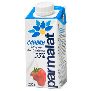 Сливки Parmalat ультрапастеризованные 35%, 200 г (фото modal nav 1)