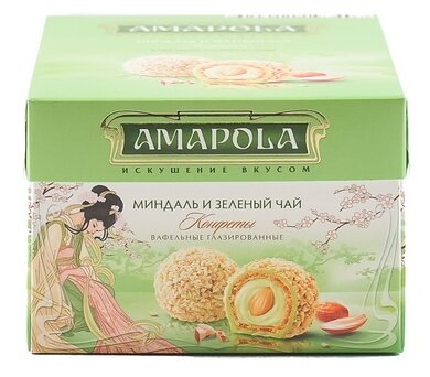 Набор конфет Amapola Миндаль и зеленый чай 100 г (фото modal 2)