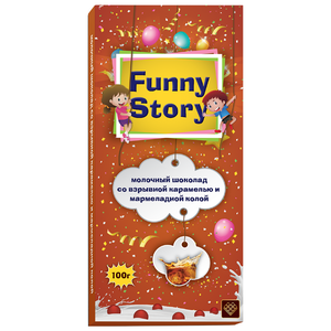 Шоколад Libertad Funny Story молочный со взрывной карамелью и мармеладной колой (фото modal nav 1)