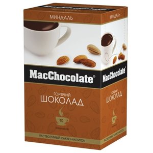MacChocolate Горячий шоколад растворимый Миндаль в пакетиках, коробка (фото modal nav 1)