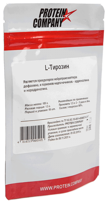 Аминокислота PROTEIN.COMPANY L-Тирозин (100 г) (фото modal 2)