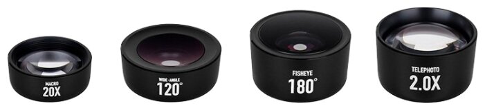 Набор объективов MOMAX X-Lens Pro 4 in 1 Premium Lens Kit (фото modal 2)