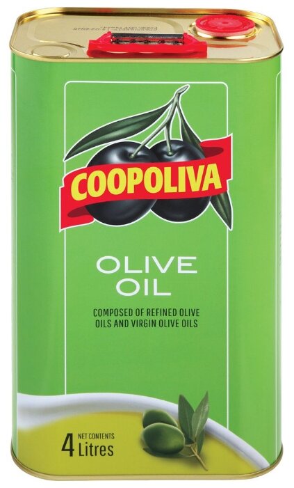 Coopoliva Масло оливковое Pure, жестяная банка (фото modal 2)