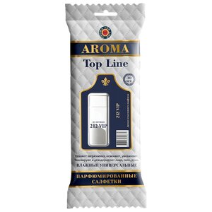 Влажные салфетки AROMA TOP LINE универсальные парфюмированные 212 VIP (фото modal nav 1)