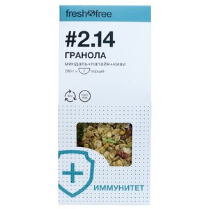 Гранола fresh & free хлопья Миндаль + папайя + киви, коробка (фото modal nav 2)