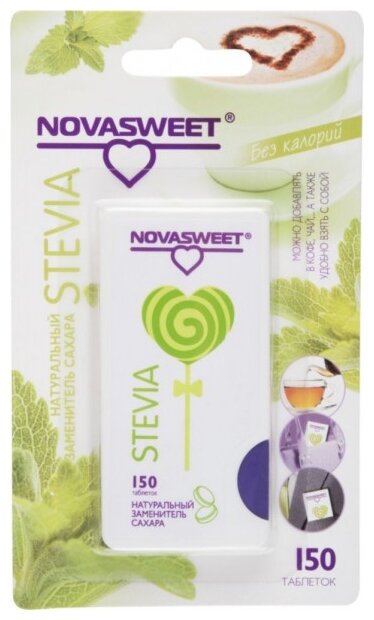 NOVASWEET Заменитель сахара Stevia таблетки (фото modal 1)