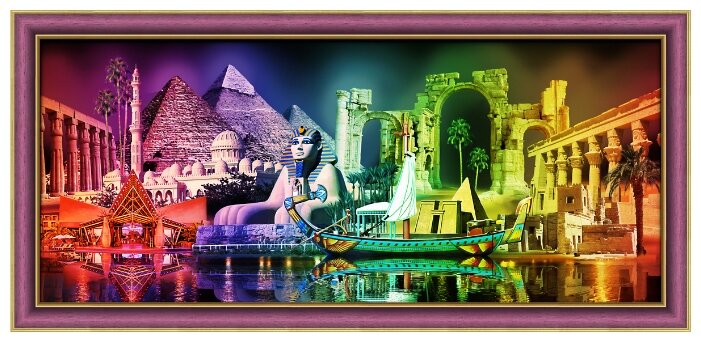 Алмазная живопись Набор акриловой вышивки Краски Египта (АЖ-1759) 70х30 см (фото modal 2)