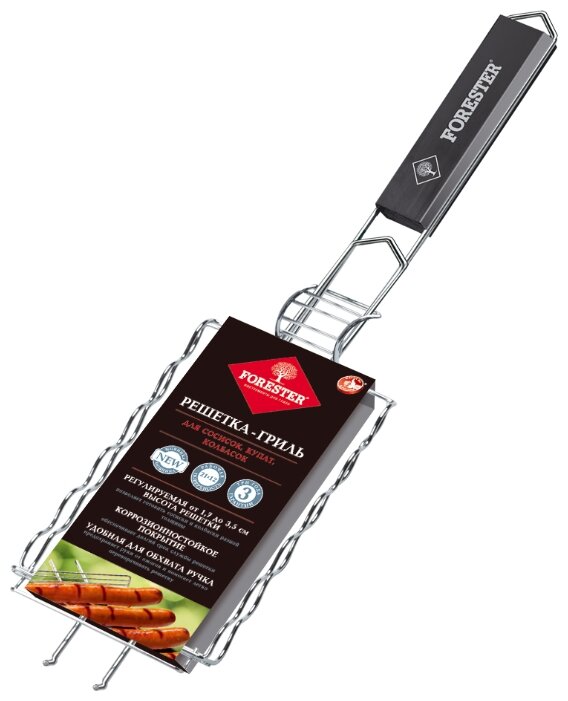 Решетка Forester BQ-N16 для сосисок, колбасок, шпикачек, 21х12 см (фото modal 2)