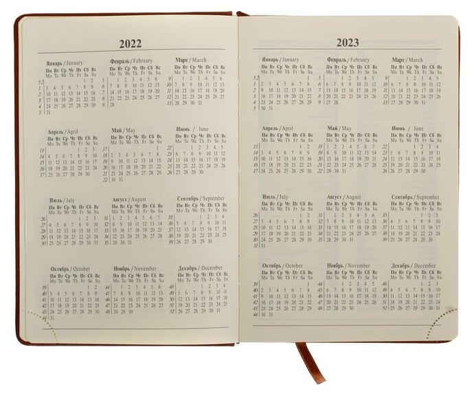 Ежедневник Calligrata 172280 полудатированный, А5, 193 листов (фото modal 5)