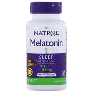Мелатонин Natrol Melatonin Advanced Sleep 10 mg Time Release (60 капсул) (фото modal nav 1)
