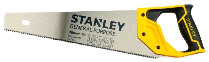 Ножовка по дереву STANLEY General Purpose 1-20-089 380 мм (фото modal 1)