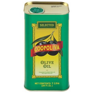 Coopoliva Масло оливковое Pure, жестяная банка (фото modal nav 1)